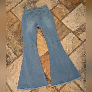 Women's Flared Blue Jeans